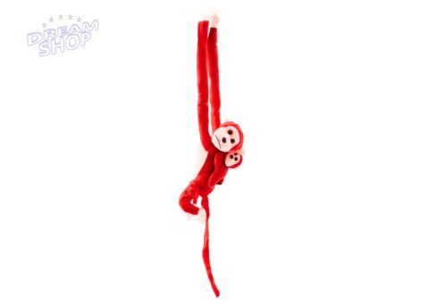 Maskotka Pluszowa Małpka z Dzieckiem Czerwona 70 cm Maskotka Pluszowa Małpka z Dzieckiem Czerwona 70 cm