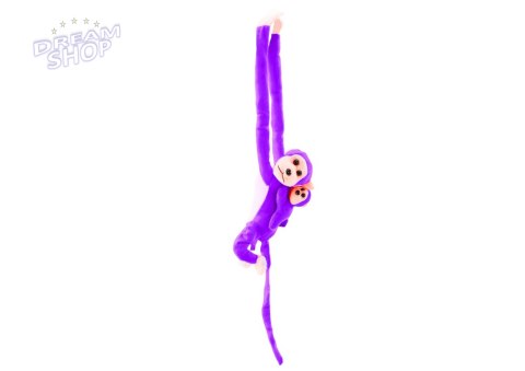Maskotka Pluszowa Małpka z Dzieckiem Fioletowa 90 cm Maskotka Pluszowa Małpka z Dzieckiem Fioletowa 90 cm