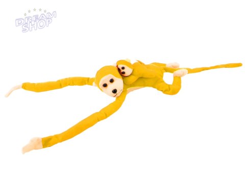 Maskotka Pluszowa Małpka z Dzieckiem Żółta 70 cm Maskotka Pluszowa Małpka z Dzieckiem Żółta 70 cm