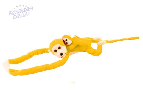 Maskotka Pluszowa Małpka z Dzieckiem Żółta 90 cm Maskotka Pluszowa Małpka z Dzieckiem Żółta 90 cm