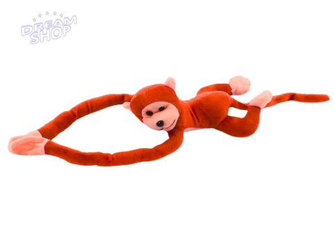 Maskotka Pluszowa Małpka z Dźwiękiem Pomarańczowa 60 cm