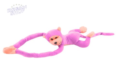 Maskotka Pluszowa Małpka z Dźwiękiem Różowa 60 cm