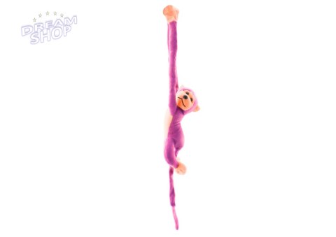 Maskotka Pluszowa Małpka z Dźwiękiem Różowa 60 cm