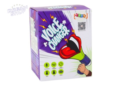 Megafon Zmieniacz Głosu Nagrywanie Trzy Tryby Głosu Usta Niebieski Megafon Zmieniacz Głosu Nagrywanie Trzy Tryby Głosu Usta Niebieski