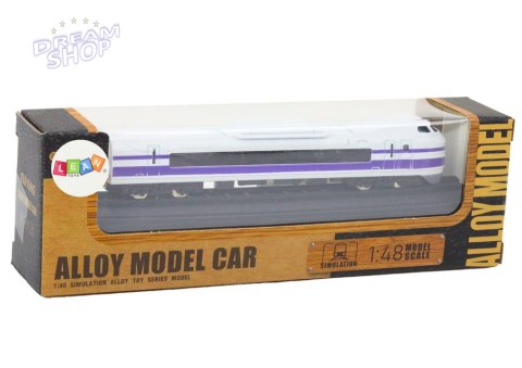 Model Kolekcjonerski Pociąg Wagon 1:48 Metalowy Biało-Fioletowy Model Kolekcjonerski Pociąg Wagon 1:48 Metalowy Biało-Fioletowy