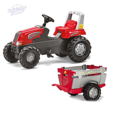 Rolly Toys Traktor na pedały Przyczepa Junior 3-8 lat do 50kg Rolly Toys Traktor na pedały Przyczepa Junior 3-8 lat do 50kg