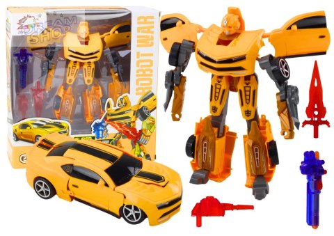Auto-Robot 2w1 Transformacja Sportowy Żółty Auto-Robot 2w1 Transformacja Sportowy Żółty