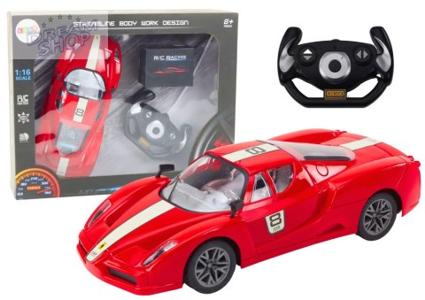 Auto Sportowe Zdalnie Sterowane Na Pilota 1:16 R/C Czerwone