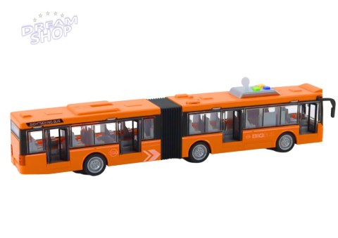 Autobus Przegubowy Miejski 1:16 Napęd Światła Dźwięki Napęd Pomarańczowy