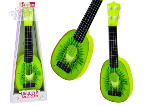 Ukulele Dla Dzieci Mini Gitara 4 Struny Owoc Kiwi Zielona 15" Ukulele Dla Dzieci Mini Gitara 4 Struny Owoc Kiwi Zielona 15"