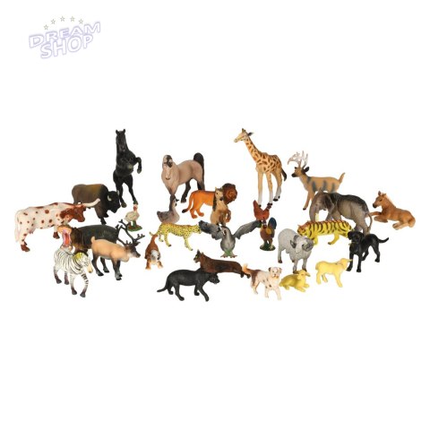 Figurki zwierzęta zoo zestaw do zabawy 28 el. Figurki zwierzęta zoo zestaw do zabawy 28 el.