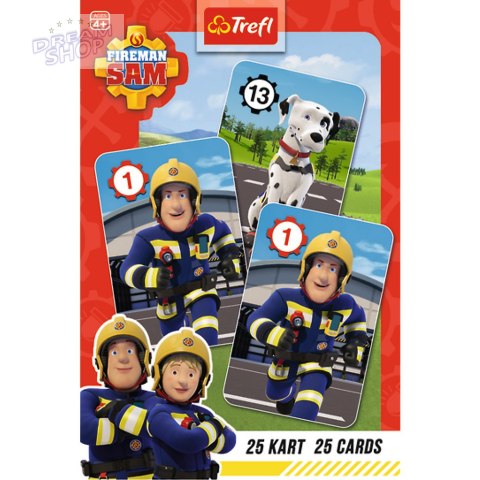 Karty Piotruś Strażak Sam Fireman Sam +4 Trefl 08505 Karty Piotruś Strażak Sam Fireman Sam +4 Trefl 08505