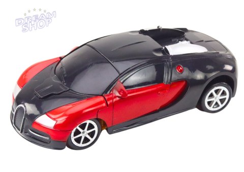 Robot Auto 2w1 Transformacja Akcesoria Broń Czerwony Robot Auto 2w1 Transformacja Akcesoria Broń Czerwony