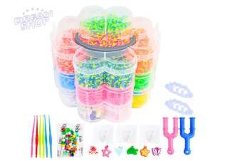 Zestaw Gumek Do Tworzenia Bransoletek DIY 4500 El