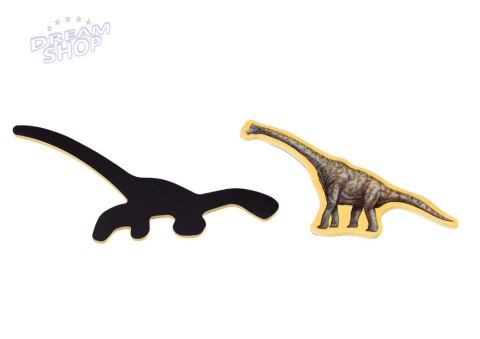 Zestaw Magnesy Drewniane Dinozaury 20 Sztuk Kolorowe