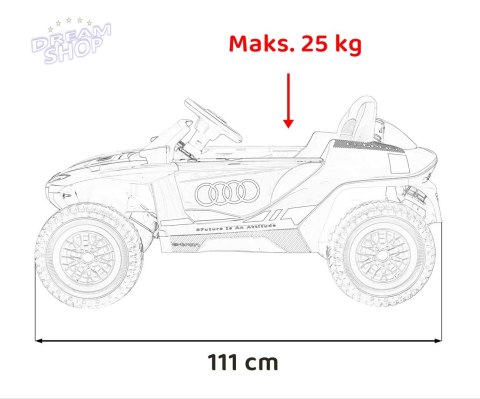 Pojazd Audi RSQ E-TRON Szary Pojazd Audi RSQ E-TRON Szary