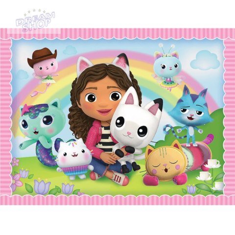 Puzzle 2w1+ Memos Koci Domek Gabi 3+ Gabi z Kocim Przyjacielem Trefl 93382 Puzzle 2w1+ Memos Koci Domek Gabi 3+ Gabi z Kocim Przyjacielem Trefl 93382