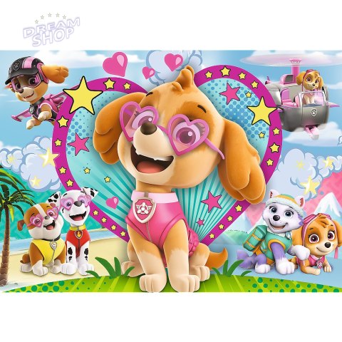 Puzzle Psi Patrol 100 el. W blasku Skye brokatowe Glitter Trefl 5+ 14818 Puzzle Psi Patrol 100 el. W blasku Skye brokatowe Glitter Trefl 5+ 14818