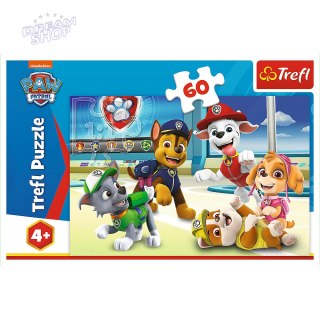Puzzle Psi patrol 60 elementów Psi Patrol w świecie piesków Trefl 17392