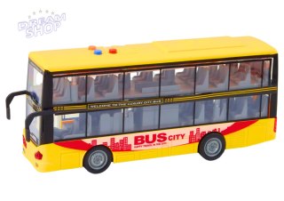 Autobus Piętrowy 1:16 Światła Dźwięki Napęd Żółty