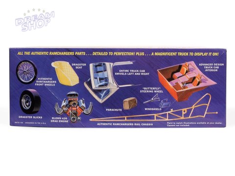 Model Plastikowy - Samochód 1:25 Ramchargers Dragster & Transporter Truck