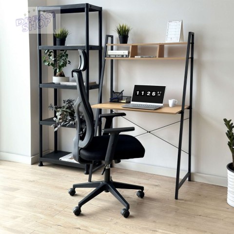 Biurko loftowe z półkami z nadstawką ARVIKA MODERN PINE Biurko loftowe z półkami z nadstawką ARVIKA MODERN PINE