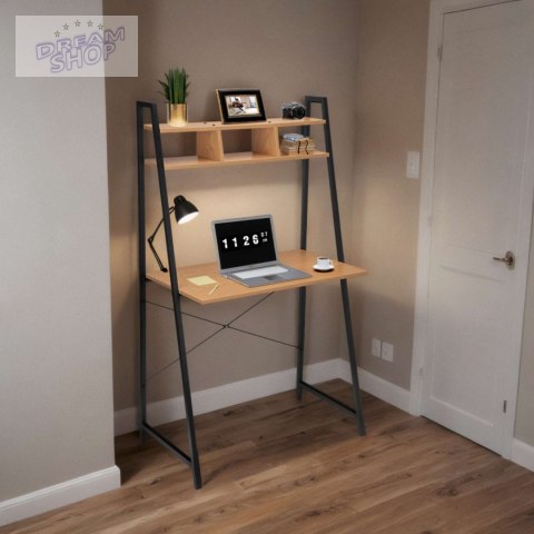 Biurko loftowe z półkami z nadstawką ARVIKA MODERN PINE Biurko loftowe z półkami z nadstawką ARVIKA MODERN PINE