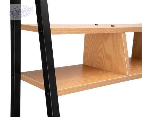 Biurko loftowe z półkami z nadstawką ARVIKA MODERN PINE Biurko loftowe z półkami z nadstawką ARVIKA MODERN PINE