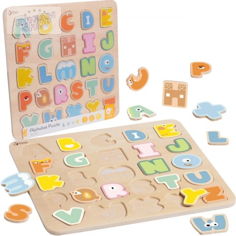 CLASSIC WORLD Drewniane Puzzle Montessori Układanka Nauka Alfabetu Liter Słów 27 el. CLASSIC WORLD Drewniane Puzzle Montessori Układanka Nauka Alfabetu Liter Słów 27 el.