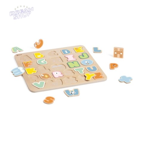 CLASSIC WORLD Drewniane Puzzle Montessori Układanka Nauka Alfabetu Liter Słów 27 el. CLASSIC WORLD Drewniane Puzzle Montessori Układanka Nauka Alfabetu Liter Słów 27 el.