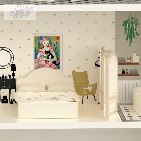 CLASSIC WORLD Drewniany Domek dla Lalek Vintage CLASSIC WORLD Drewniany Domek dla Lalek Vintage