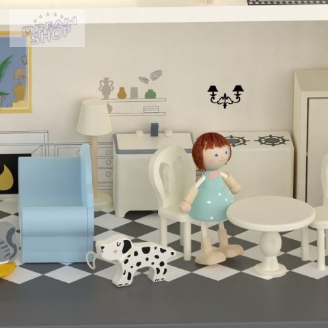 CLASSIC WORLD Drewniany Domek dla Lalek Vintage CLASSIC WORLD Drewniany Domek dla Lalek Vintage