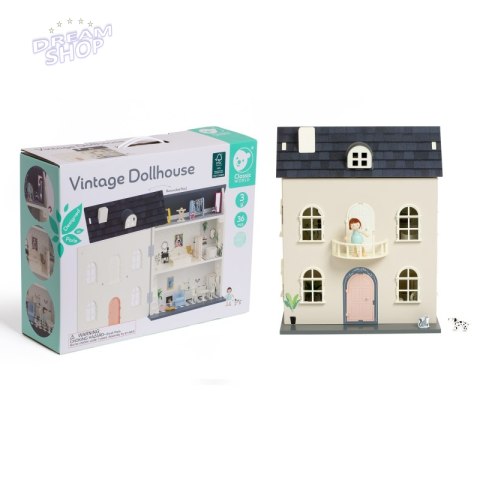 CLASSIC WORLD Drewniany Domek dla Lalek Vintage CLASSIC WORLD Drewniany Domek dla Lalek Vintage