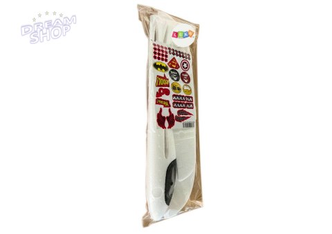 Samolot Styropianowy Lekki Szybowiec Biały Naklejki 48CM Samolot Styropianowy Lekki Szybowiec Biały Naklejki 48CM