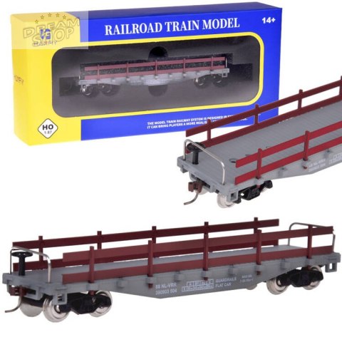 Wagon transportowy otwarty do kolejki model H0 1:87 RC0647 Wagon transportowy otwarty do kolejki model H0 1:87 RC0647