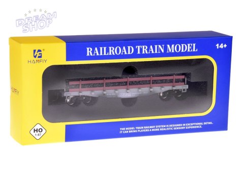 Wagon transportowy otwarty do kolejki model H0 1:87 RC0647 Wagon transportowy otwarty do kolejki model H0 1:87 RC0647