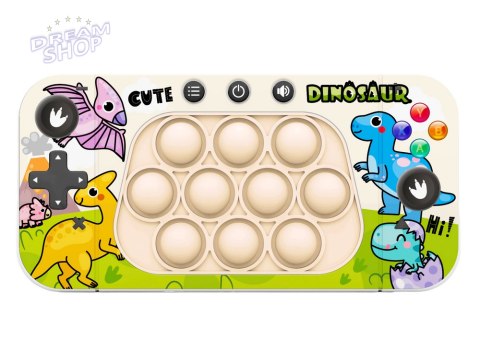 Gra Zręcznościowa Konsola Pop It 4 Tryby Gry Dinozaury Gra Zręcznościowa Konsola Pop It 4 Tryby Gry Dinozaury