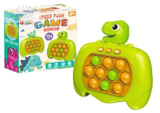Gra Zręcznościowa Pop-It Konsola 999 Poziomów Dinozaur Zielona B