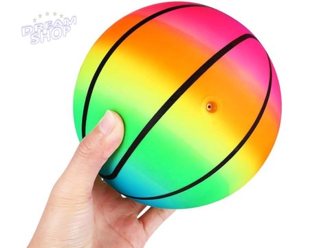 Gumowa kolorowa tęczowa lekka piłka do gry zabawy 9" 23cm dla dzieci SP0794 Gumowa kolorowa tęczowa lekka piłka do gry zabawy 9" 23cm dla dzieci SP0794