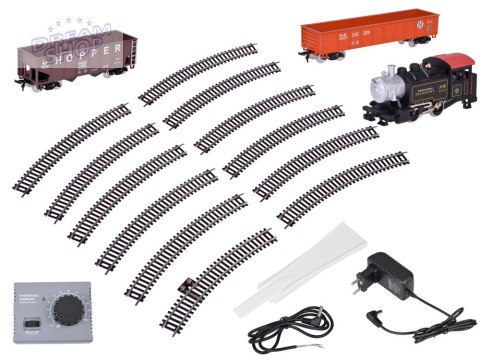 Kolejka elektryczna klasyczny parowóz z jednostką sterującą H0 1:87 RC0643 Kolejka elektryczna klasyczny parowóz z jednostką sterującą H0 1:87 RC0643