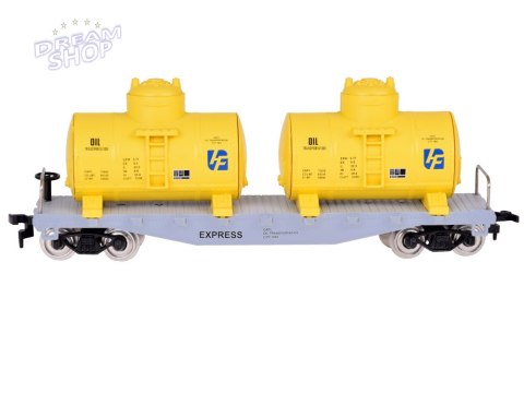 Kolejka elektryczna z jednostką sterującą pociąg towarowy cysterny RC0651 Kolejka elektryczna z jednostką sterującą pociąg towarowy cysterny RC0651
