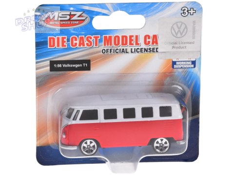 Metalowe autko licencjonowane Volkswagen T1 1:56 resorówka resorak ZA5063 Metalowe autko licencjonowane Volkswagen T1 1:56 resorówka resorak ZA5063