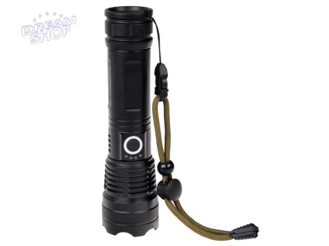 Mocna Latarka LED akumulatorowa USB wodoodporna SP0799 Mocna Latarka LED akumulatorowa USB wodoodporna SP0799