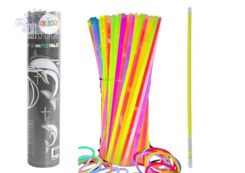 Opaski Fluorescencyjne 100 Sztuk Wiele Kolorów Świecące W Ciemności Opaski Fluorescencyjne 100 Sztuk Wiele Kolorów Świecące W Ciemności