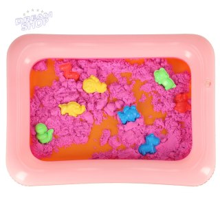 Piasek Kinetyczny w wiaderku 1kg foremki beżowy