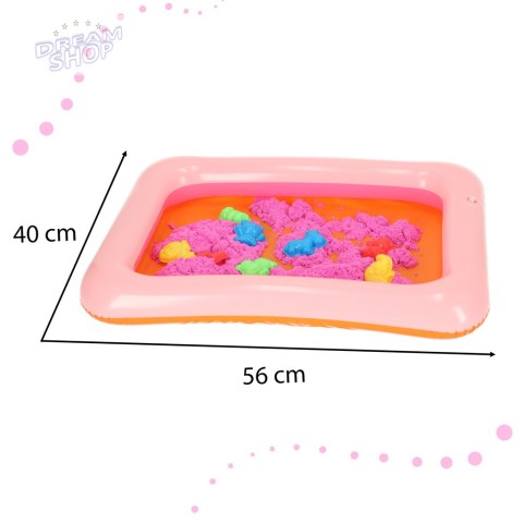 Piasek Kinetyczny w wiaderku 1kg foremki niebieski Piasek Kinetyczny w wiaderku 1kg foremki niebieski