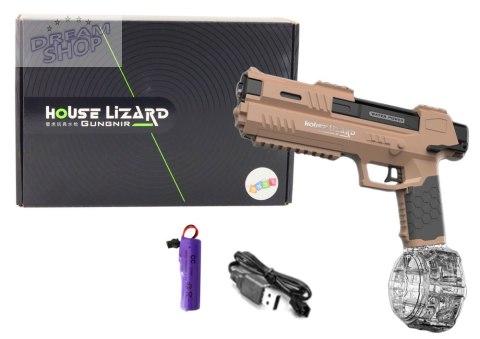 Pistolet Broń Na Wodę Automatyczny Brązowy Przeźroczysty Pojemnik Pistolet Broń Na Wodę Automatyczny Brązowy Przeźroczysty Pojemnik