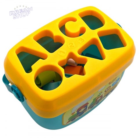 WOOPIE Sorter 2w1 Skrzynka Walizka + Nauka Alfabetu i Kształtów WOOPIE Sorter 2w1 Skrzynka Walizka + Nauka Alfabetu i Kształtów
