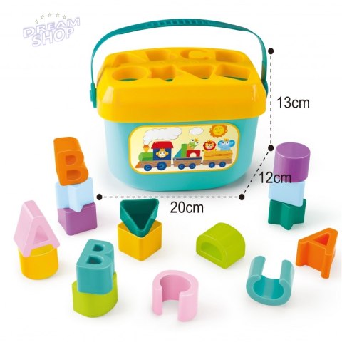 WOOPIE Sorter 2w1 Skrzynka Walizka + Nauka Alfabetu i Kształtów WOOPIE Sorter 2w1 Skrzynka Walizka + Nauka Alfabetu i Kształtów