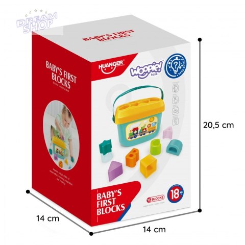 WOOPIE Sorter 2w1 Skrzynka Walizka + Nauka Alfabetu i Kształtów WOOPIE Sorter 2w1 Skrzynka Walizka + Nauka Alfabetu i Kształtów